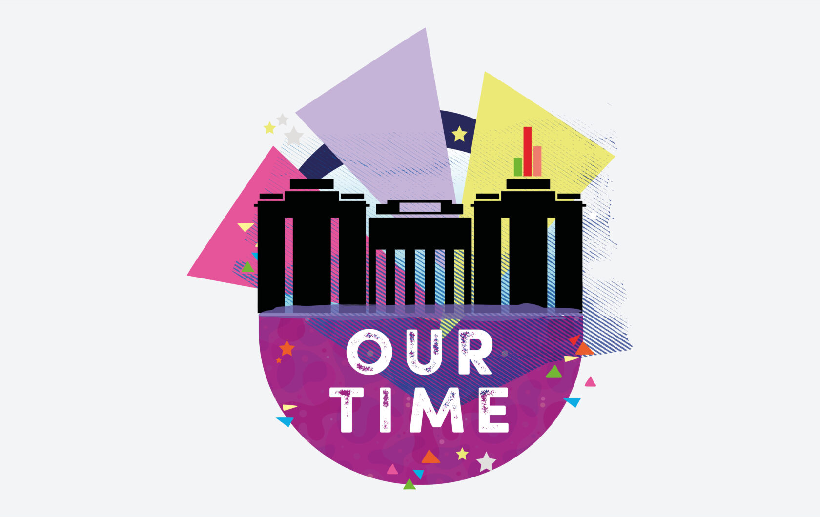 Logo design and event branding for Our Time by Swaddle//Creative